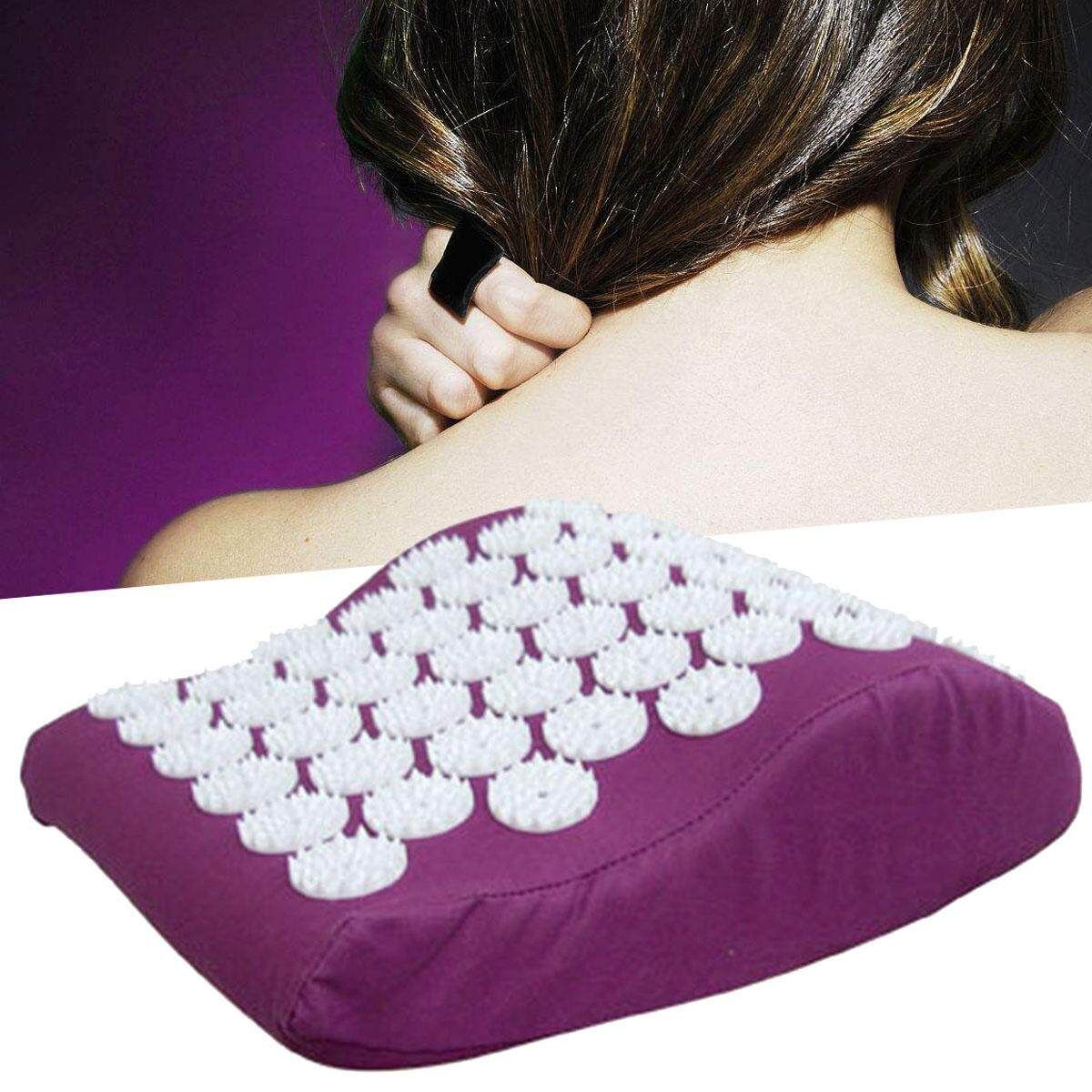 Acupressure Massage Pillow Shoulder Neck Muscle Stress Relief Pad Cushion