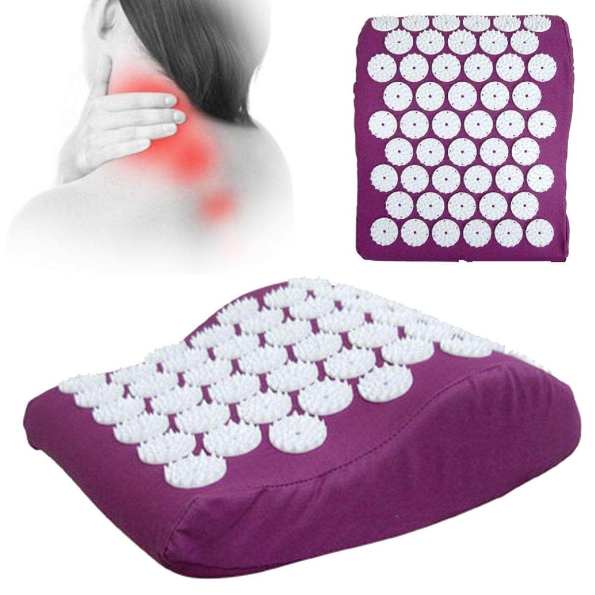 Acupressure Massage Pillow Shoulder Neck Muscle Stress Relief Pad Cushion