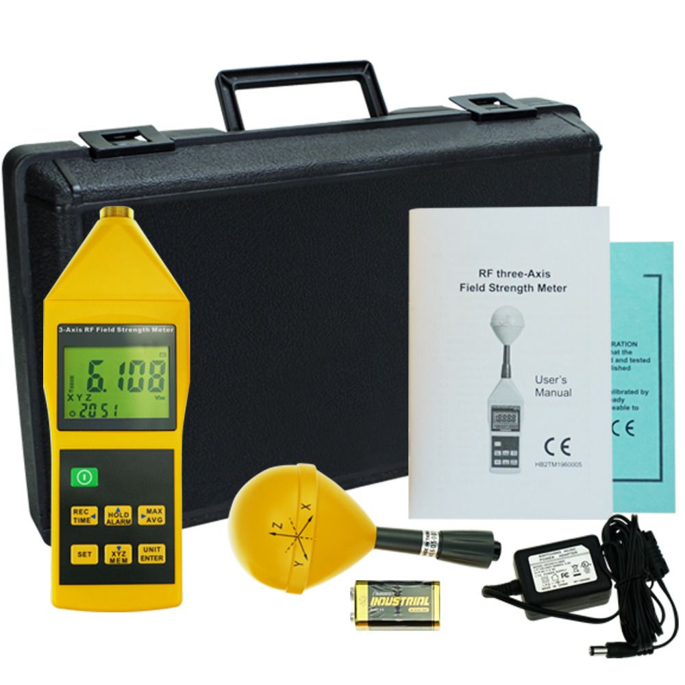 To 8GHz With Alarm And Tripod Mounting RF Field Strength Meter