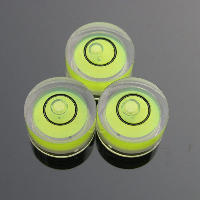 12*7mm Plastic Level Bubble Circular Mini Bubble Level Bubble Rit Level Measurement Instrument