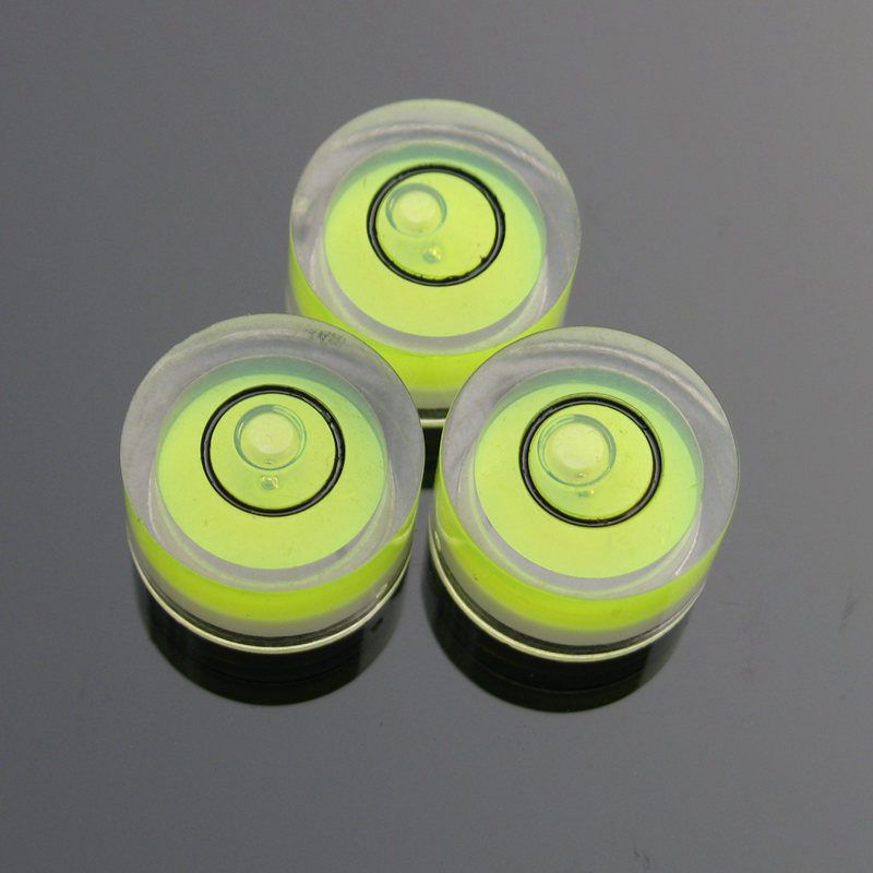 12*7mm Plastic Level Bubble Circular Mini Bubble Level Bubble Rit Level Measurement Instrument