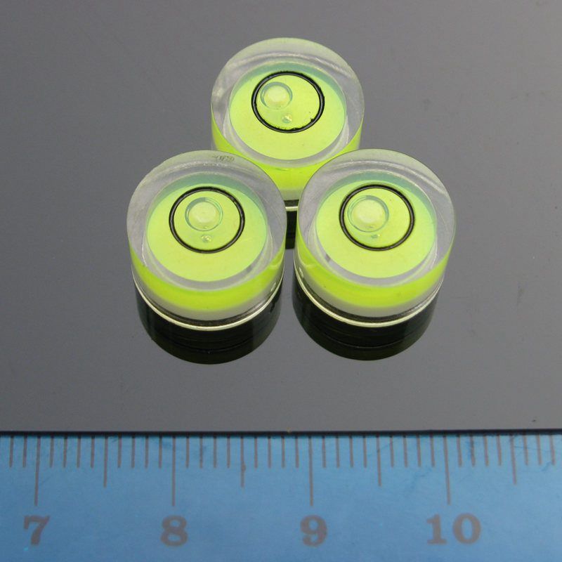 12*7mm Plastic Level Bubble Circular Mini Bubble Level Bubble Rit Level Measurement Instrument