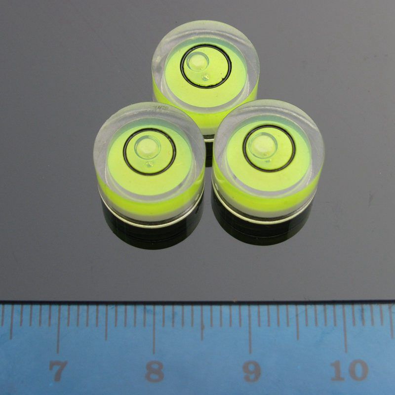12*7mm Plastic Level Bubble Circular Mini Bubble Level Bubble Rit Level Measurement Instrument