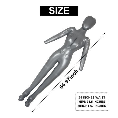 Inflatable Full Body Female Model With Arm Window Display