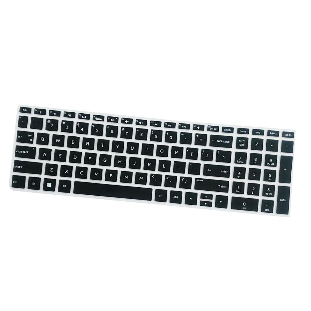 Silicone Desktop Keyboard Skin Cover For HP 15.6inch BF Laptop Black