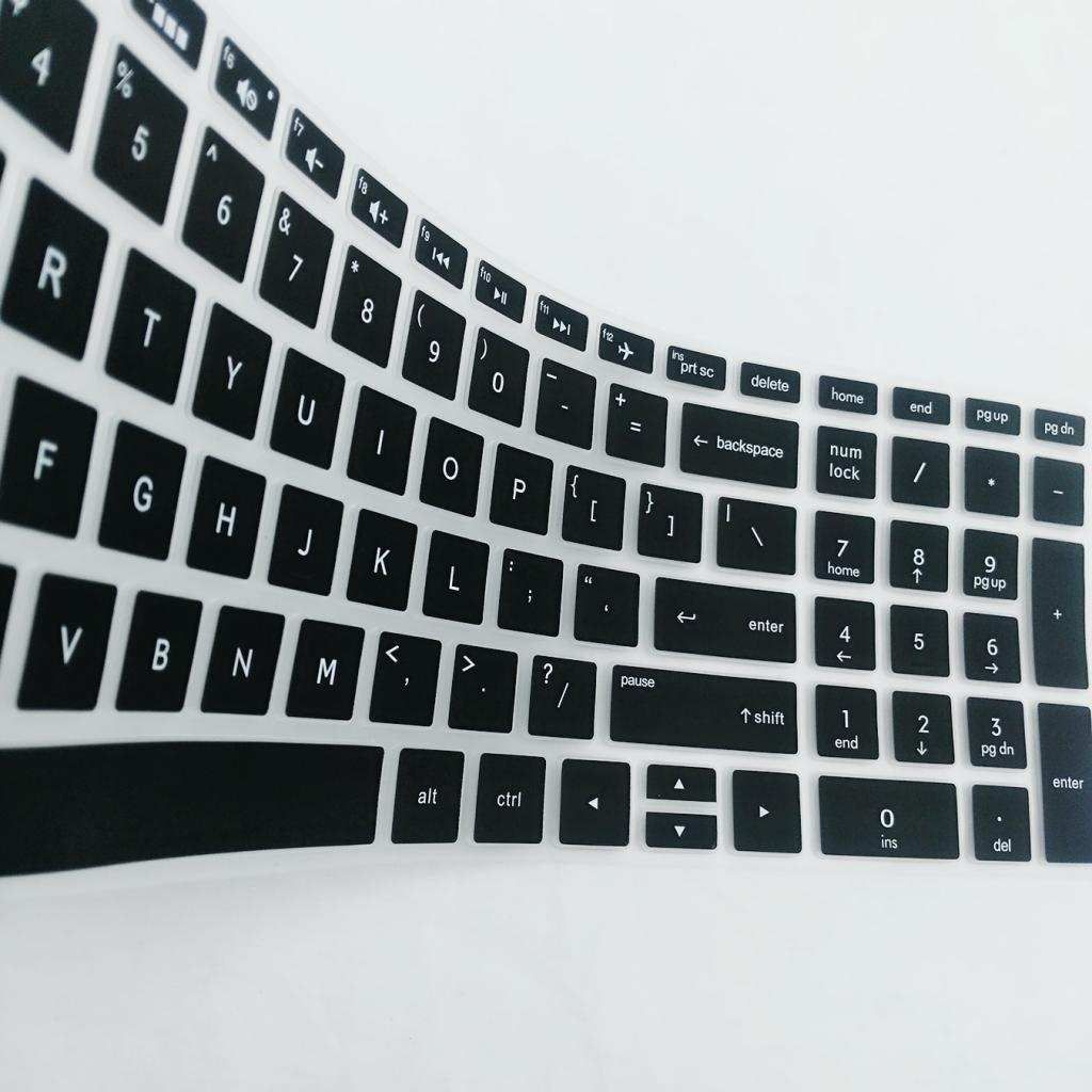 Silicone Desktop Keyboard Skin Cover For HP 15.6inch BF Laptop Black