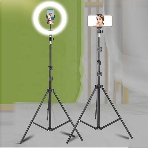 30CM Selfie Ring Light With Tripod Stand & Cell Phone Holder For Live Stream/Makeup, Led Camera Ringlight For YouTube Video/Photography Compatible With IPhone Android Phones (Upgraded)