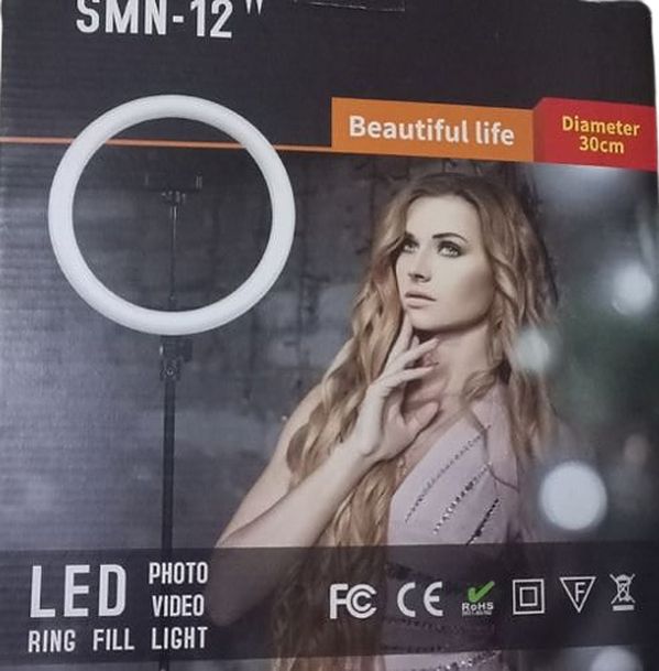 12" Ring Light Tripod Stand For Live Videos,Makeup,YouTubing