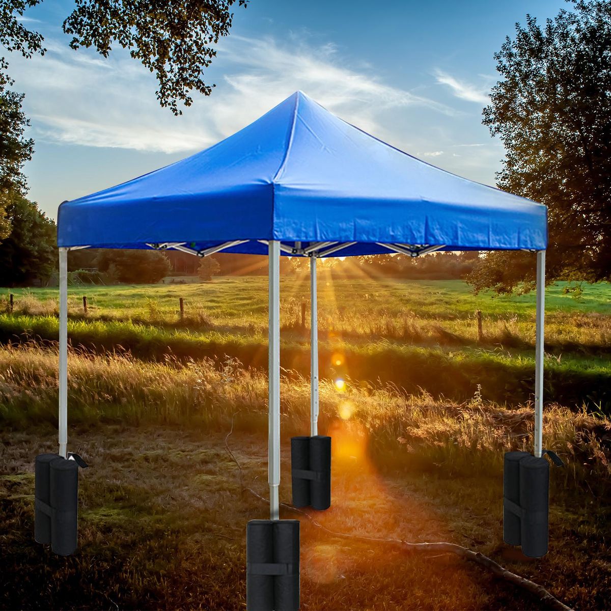 Canopy Weight Bags Gazebo Tent Leg Weights Sand Bags Outdoor Camping Tent Sand Bag Windproof Tents Fixed Sandbag for Instant Outdoor Sun Shelter Canopy