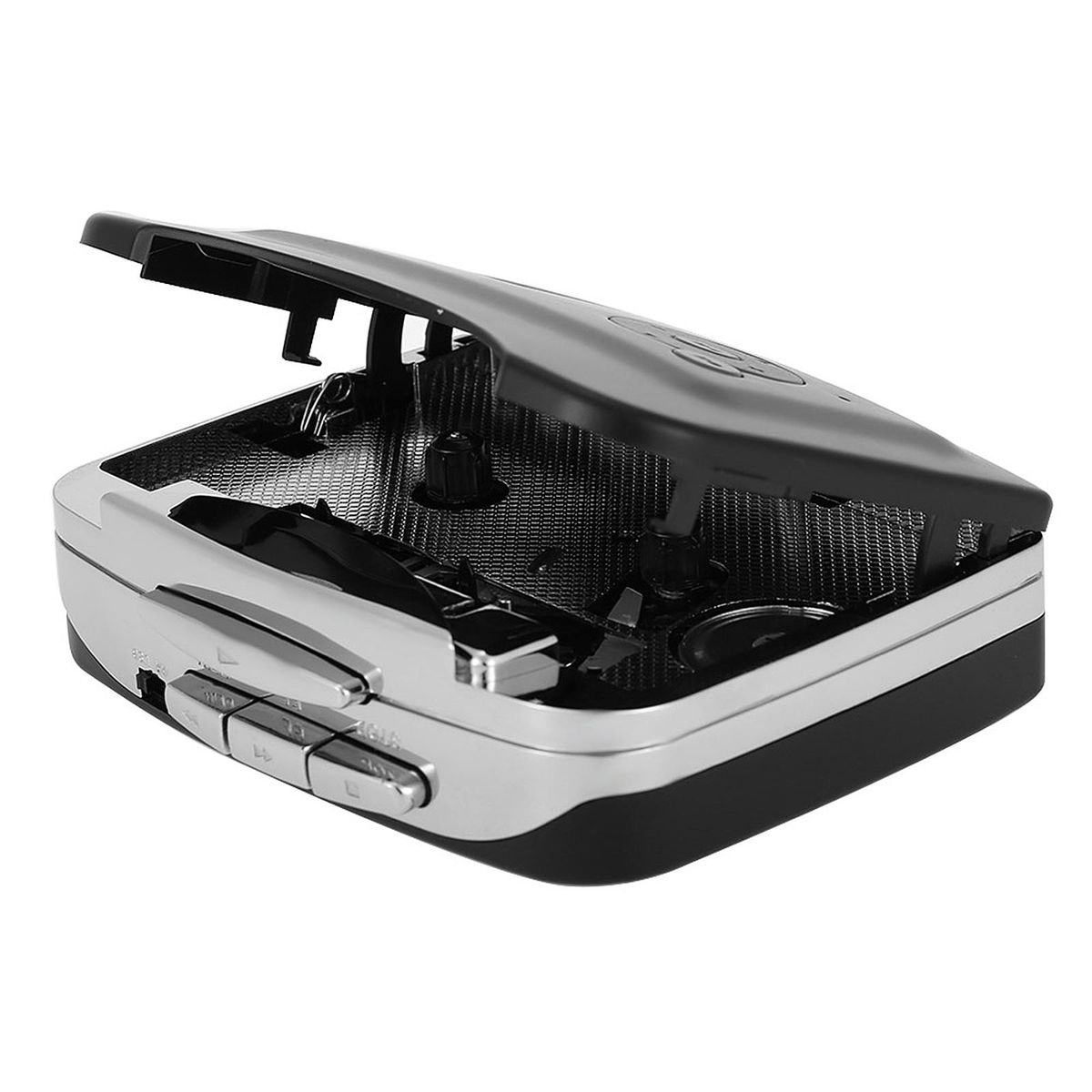 Cassette Tape-to-MP3 Converter Save into USB Flash Disk Auto Partition Standalone Recorder w/ Earphone Black