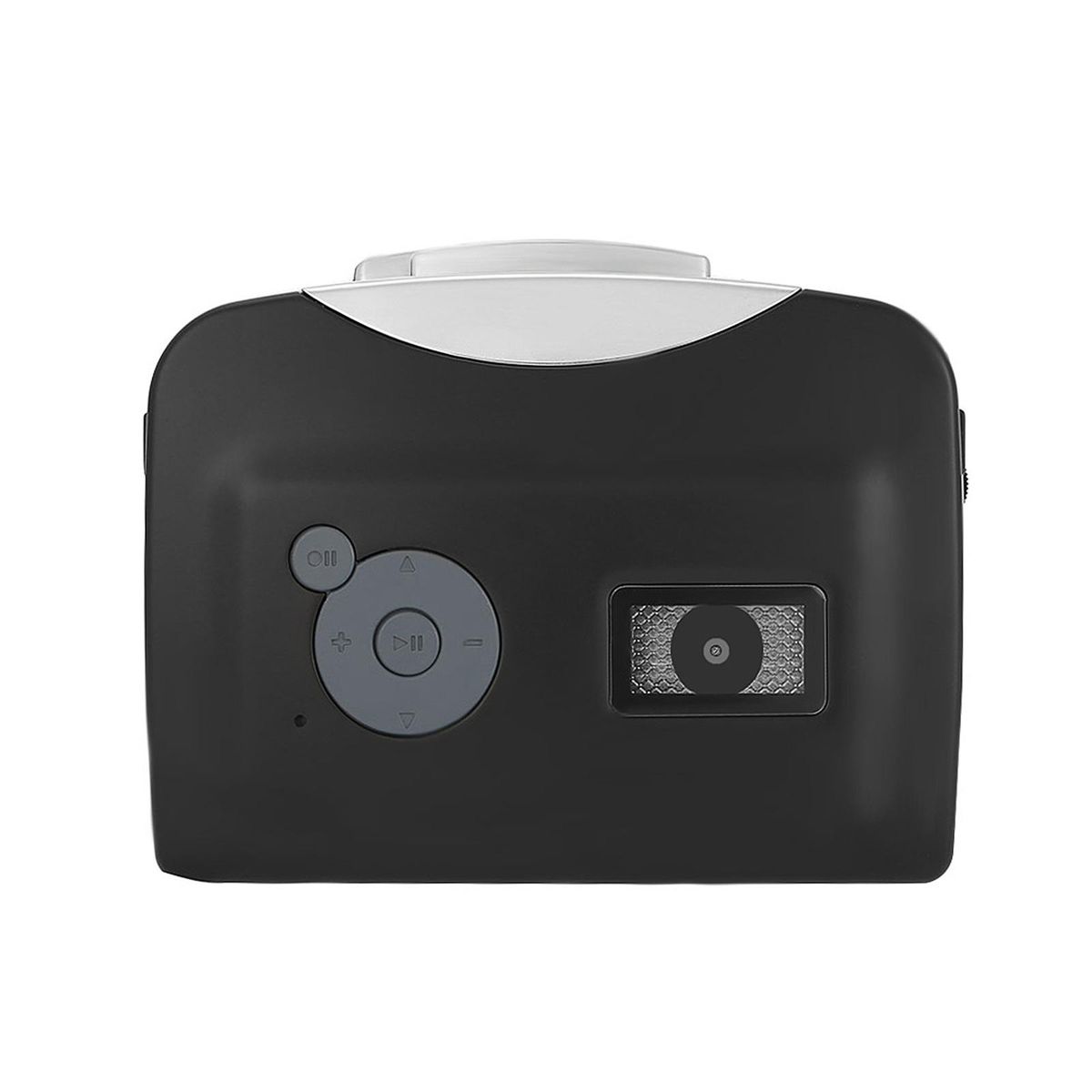 Cassette Tape-to-MP3 Converter Save into USB Flash Disk Auto Partition Standalone Recorder w/ Earphone Black