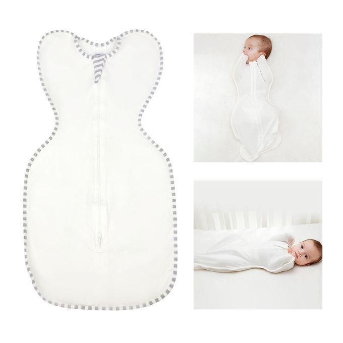 Baby Sleeping Sack Sleep Bag Swaddle Wearable White L