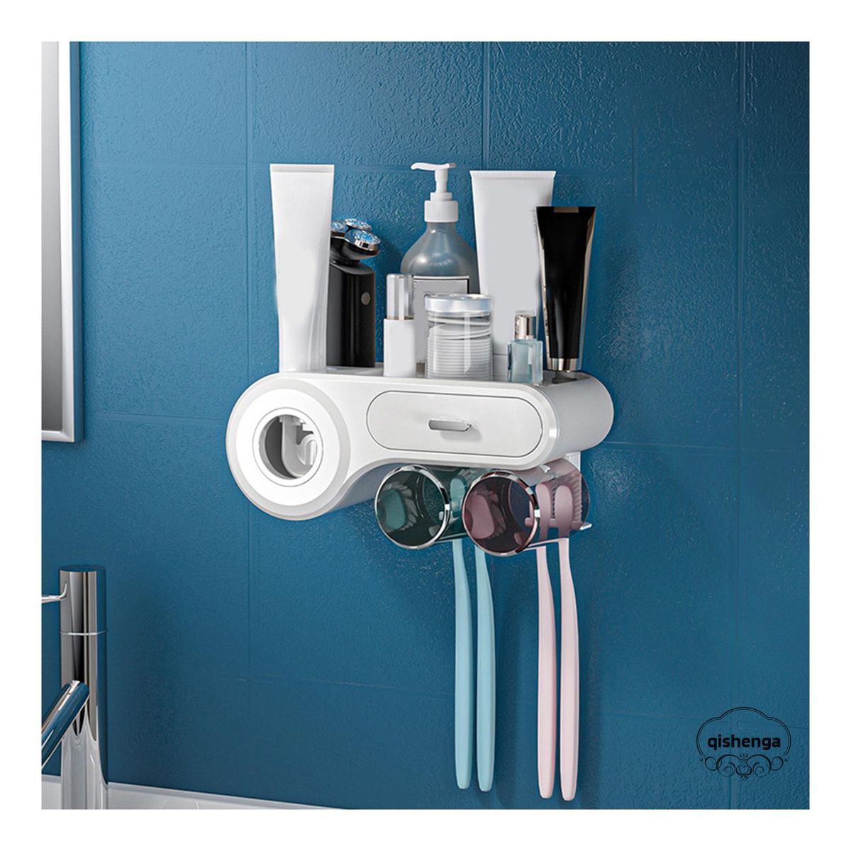 Wall Mounted Toothbrush Holder Multifunctional Toothbrush