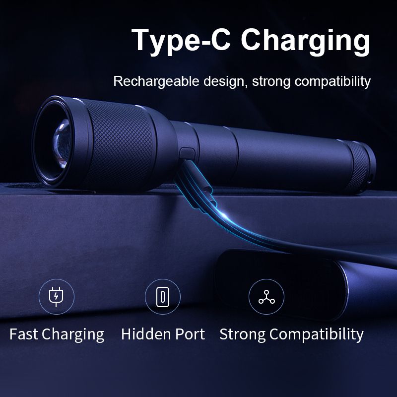 Philips Optical Zoom Flashlight Portable Flashlights With 4