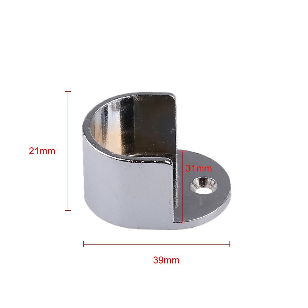 3Pair Wall Mounted Drapery Curtain Rod Rail Finials Heads Fit 25mm