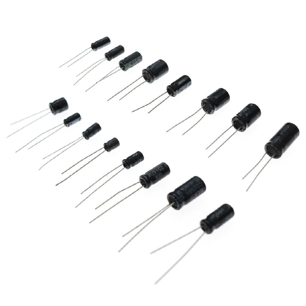630PCS 24 Kinds Electrolytic Capacitors 0.1UF-1000UF