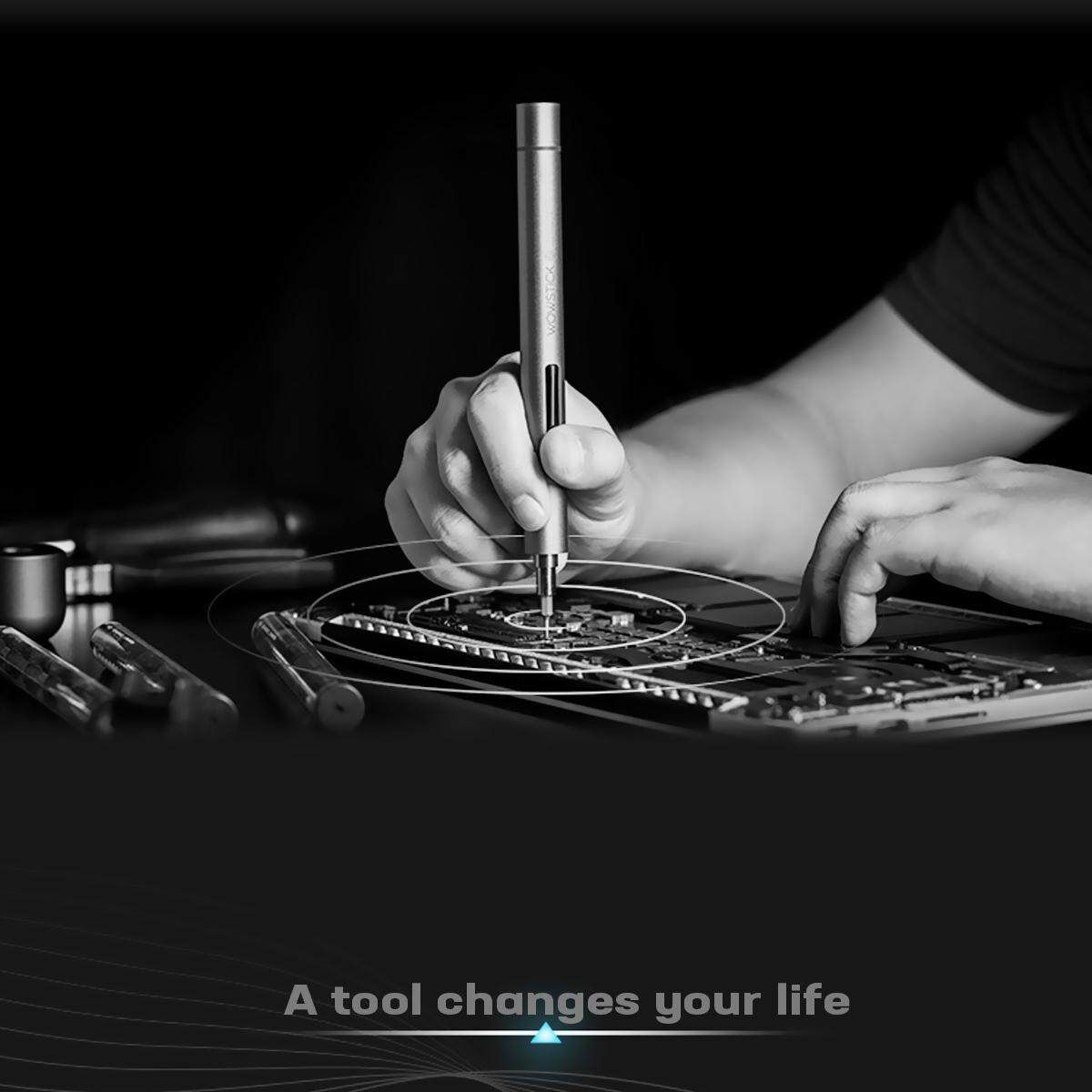 Xia Omi 1F+ 64 In 1 Electric Cordless Screw Driver LED Pen USB Charge -ion