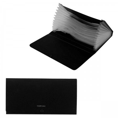 MINI EXPANDING FILE - CLASSIC, BLACK (12 POCKETS)