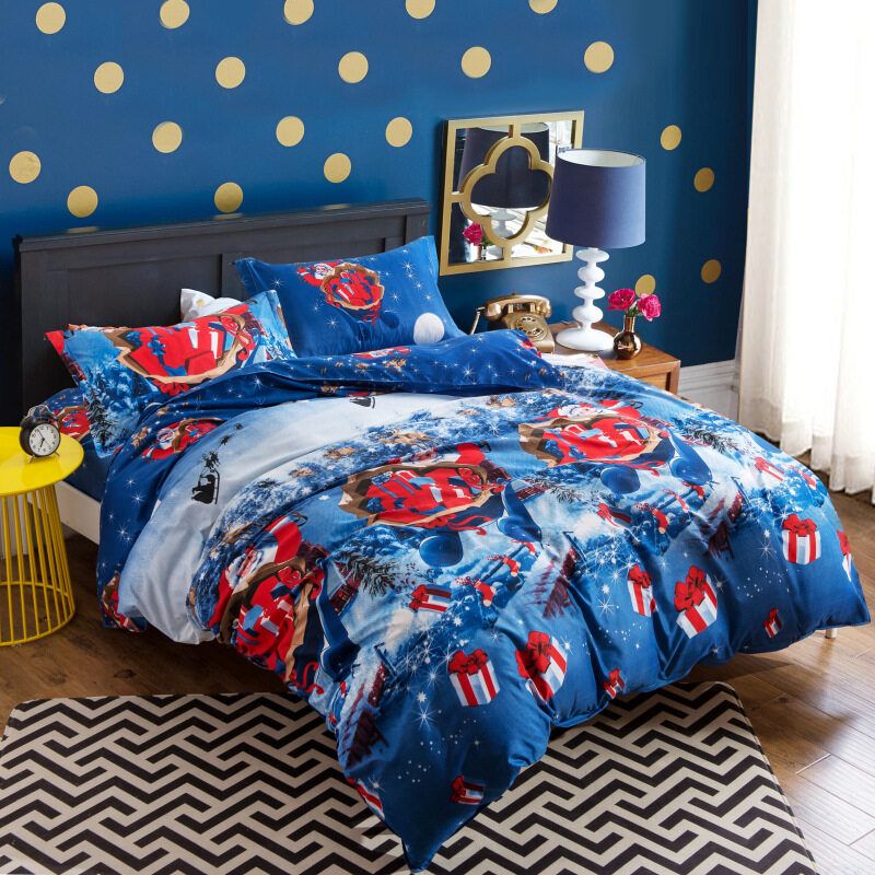 Christmas Bedding Duvet Cover Set Single Pillowcase