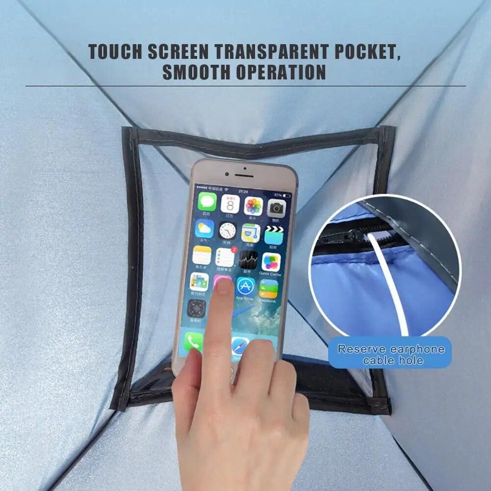 Outdoor Portable Sun Shade Canopy Full Automatic Small Sun Beach Shader Camping Shelter Sun Protection For Face While Sunbathing