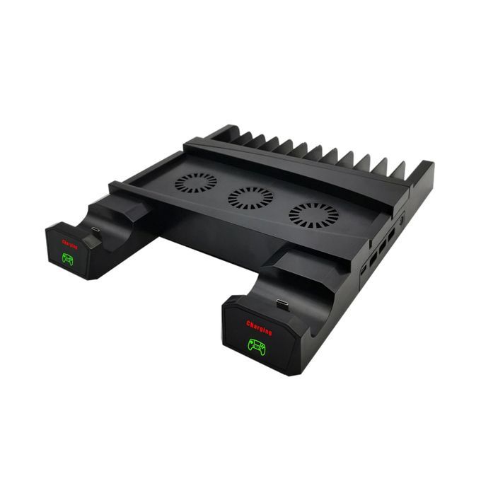 Stand Cooling Fan Station For PS5 Console Vertical Steady Charger