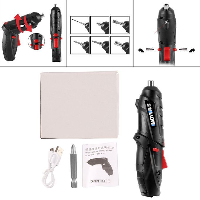 Wireless Electric Screwdriver Kit Power Drill Impact Driver For