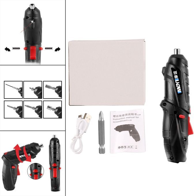 Wireless Electric Screwdriver Kit Power Drill Impact Driver For