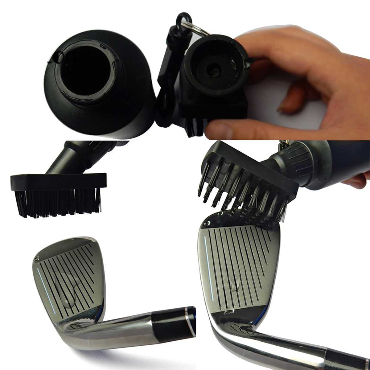 Golf Brush With Clip Golf Water Dispenser Cleaner Groove