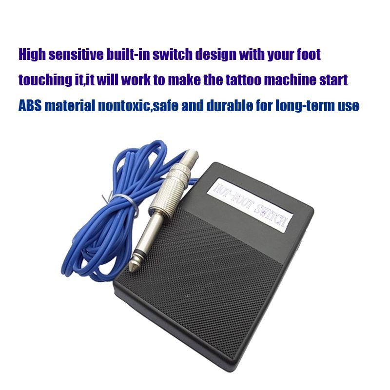 Tattoo Foot Pedal And Clip Cord For Tattoo Machine Power Supply Tattoo Supplies