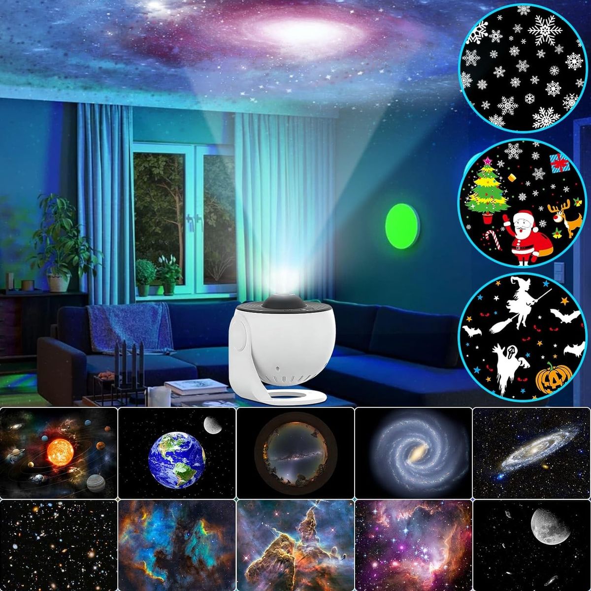 12 In 1 Star Projector, Planetarium Galaxy Projector For Bedroom, Aurora Projector