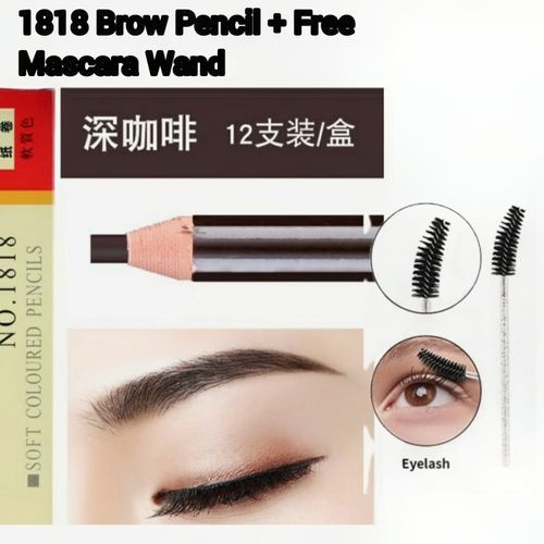 1818 Eyebrow Pencil Waterproof  /03 + Free Mascara Wand