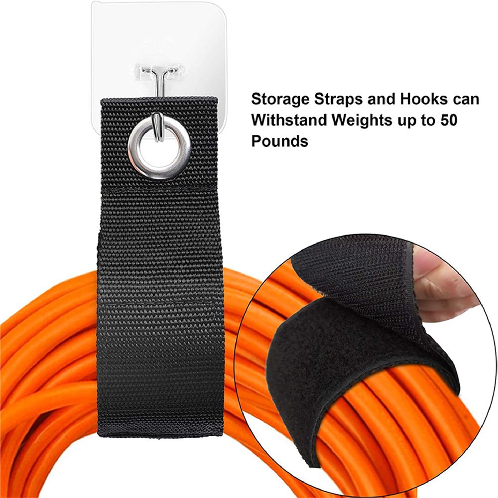 Heavy-Duty Storage Straps Extension Cord Organizer Hanger
