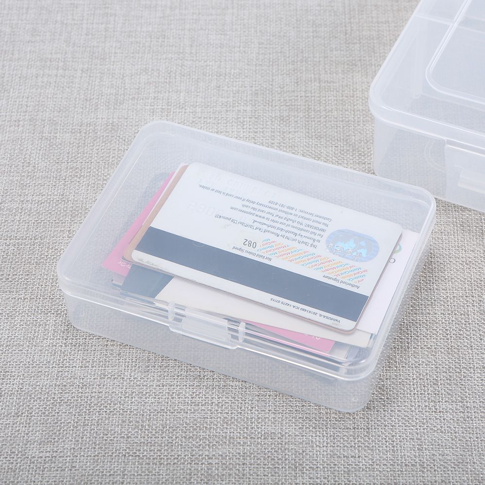 Portable Rectangular Transparent Lastics Box Parts Storage