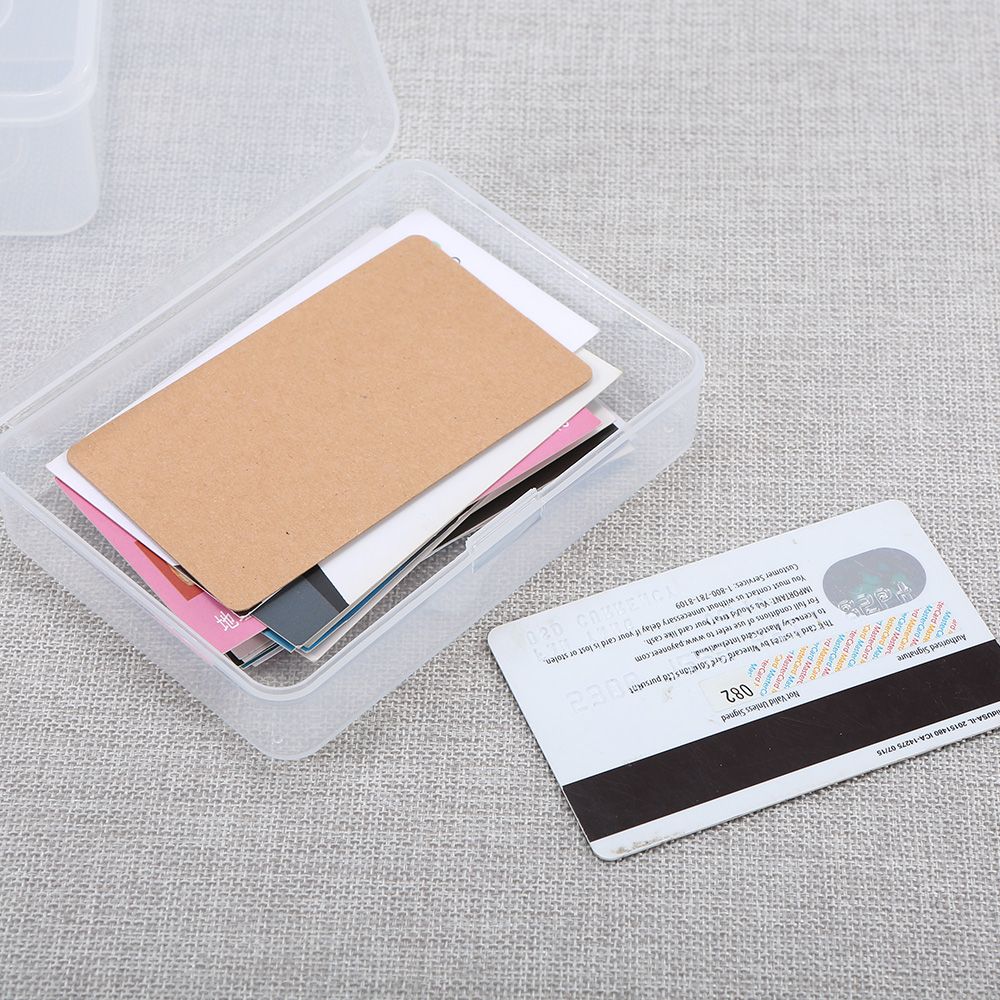 Portable Rectangular Transparent Lastics Box Parts Storage