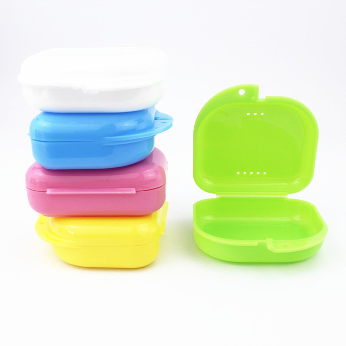 Orthodontic Braces Box Oral Cavity With Orthodontic Retainer
