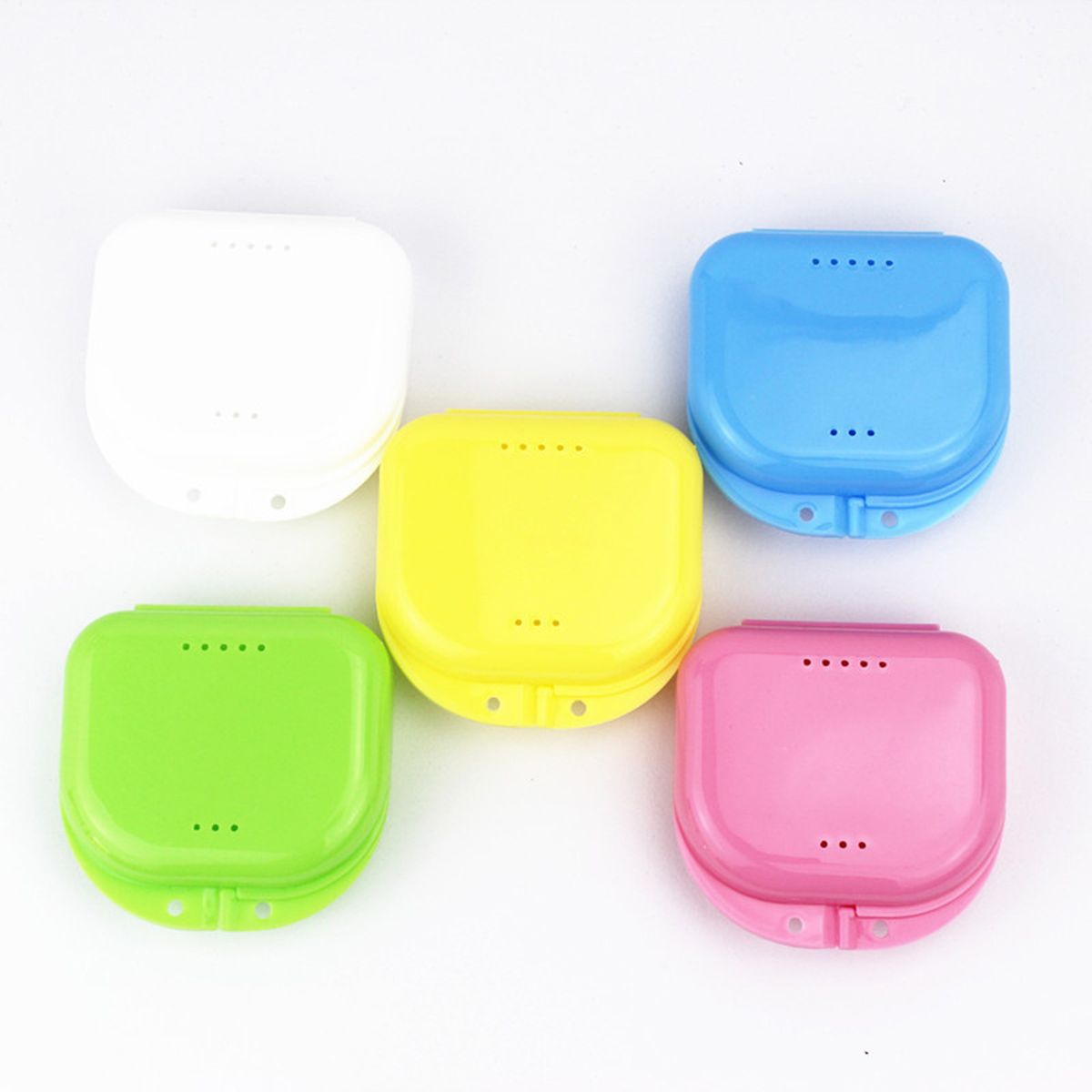 Orthodontic Braces Box Oral Cavity With Orthodontic Retainer