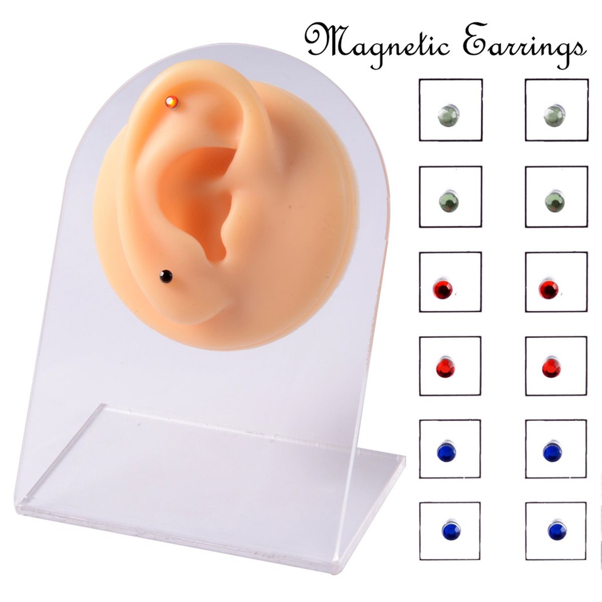 12Pcs/Set Magnetic Stud All Match Smooth Surface-Multicolor