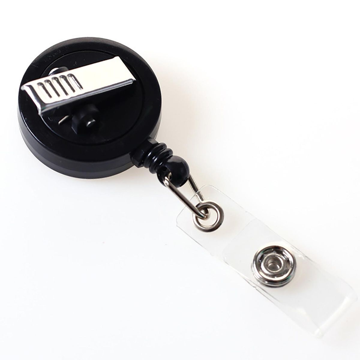 Sturdy Badge Holder 10-pack Swivel Retractable Badge Reels for Work Black