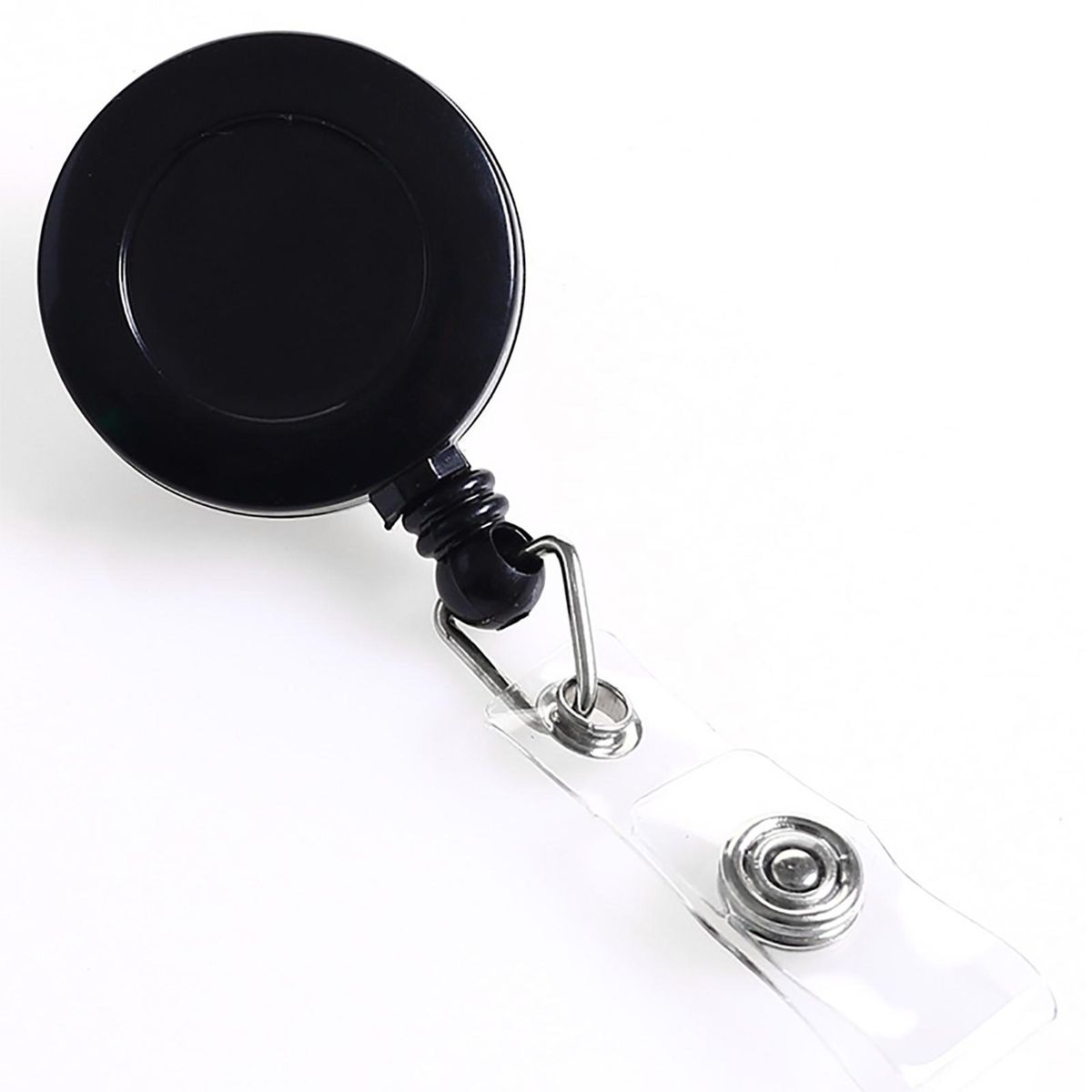 Sturdy Badge Holder 10-pack Swivel Retractable Badge Reels for Work Black