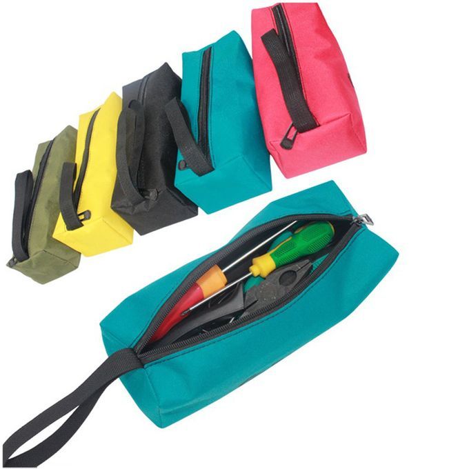 Tool Storage Bag Carrier Case Oxford Handy Zip Pouch Green