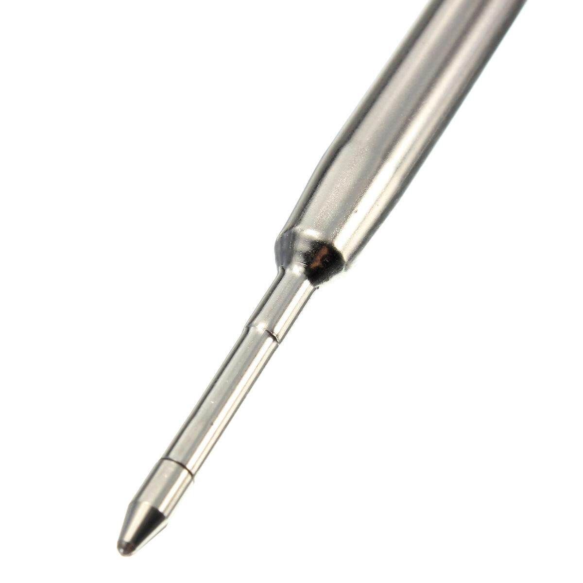 10X Blue Ballpoint Pen Refills Fine Point Medium Standard For Parker Style Ink