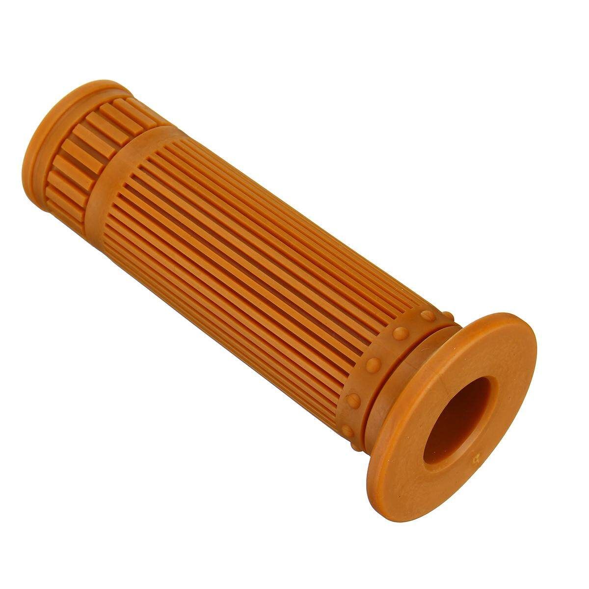 2x Universal 7/8" 22mm Motorcycle Bike Rubber Handlebar Hand Grips Motorcycle Bike ATV Dirt Motobike Cafe Racer For Prince Ranger CG/GN Tianjun (Ple Yellow) Brown Yellow 22 / 24mm