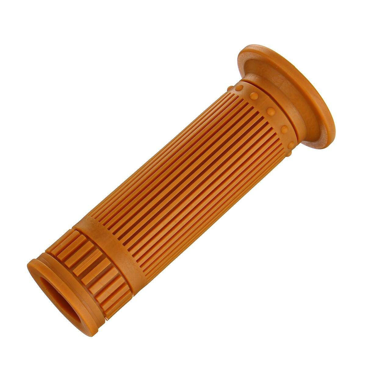 2x Universal 7/8" 22mm Motorcycle Bike Rubber Handlebar Hand Grips Motorcycle Bike ATV Dirt Motobike Cafe Racer For Prince Ranger CG/GN Tianjun (Ple Yellow) Brown Yellow 22 / 24mm