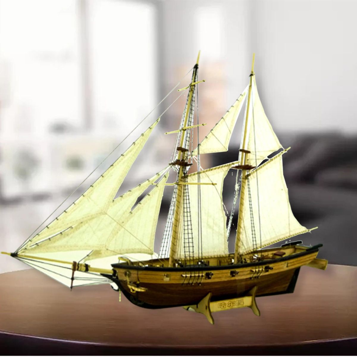 Wooden Ship Model-Crafts DIY Solid Handcrafted Puzzle Gift