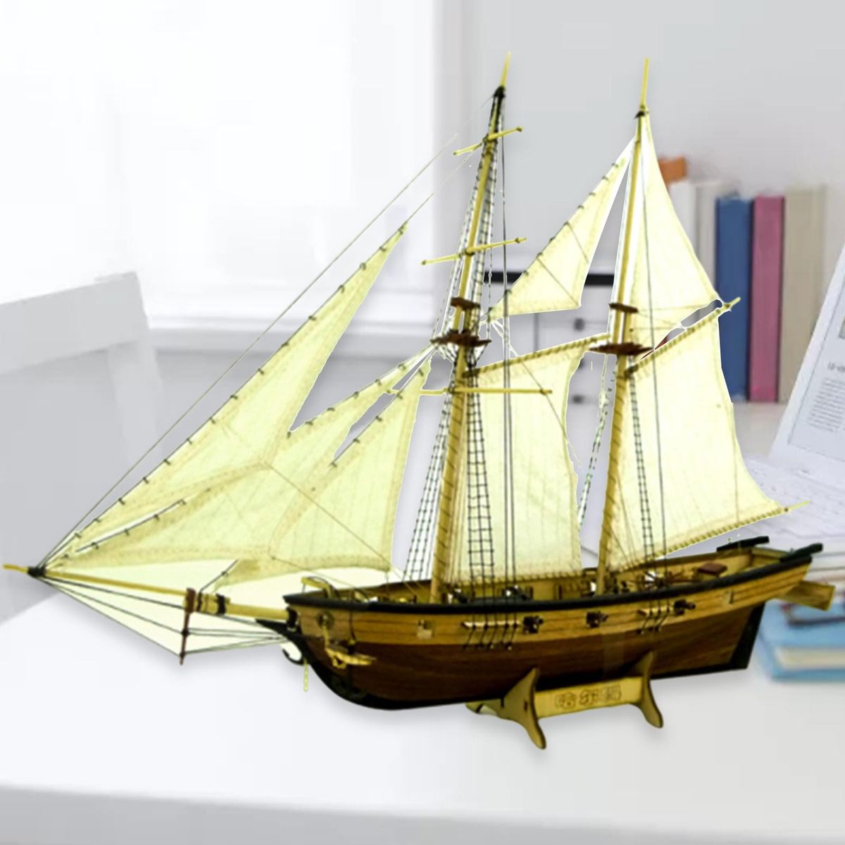 Wooden Ship Model-Crafts DIY Solid Handcrafted Puzzle Gift