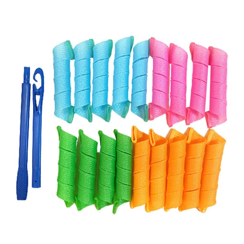 36pcs Curlers Spiral  Diy Styling  With Hooks For