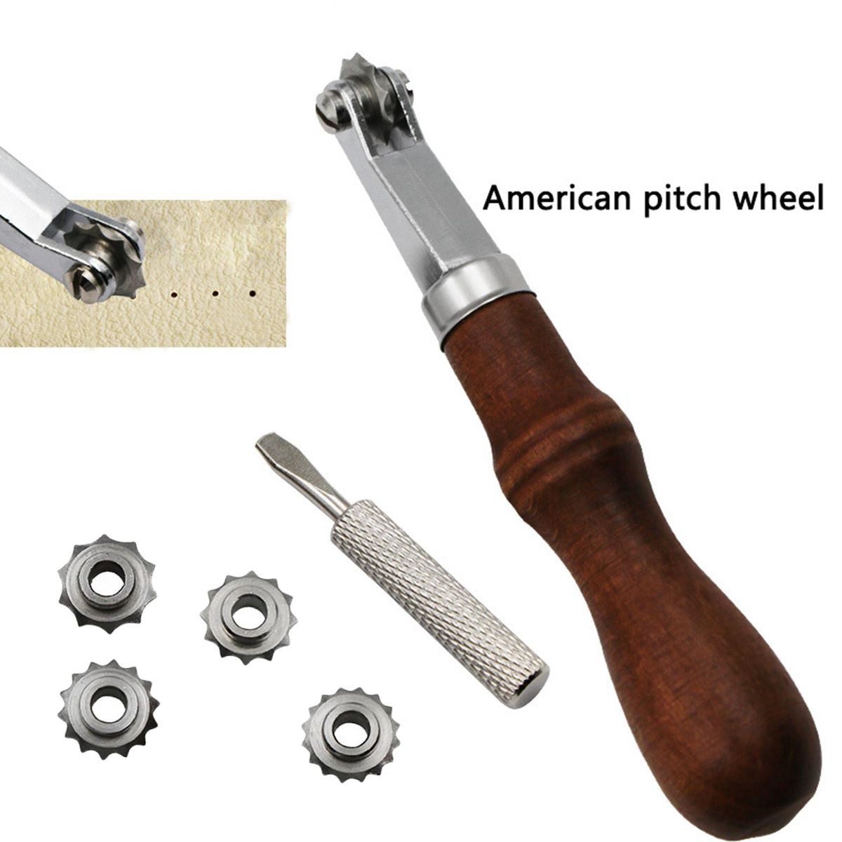 Stainless Steel Leather  Point Tracing Wheel For Cross Stitch