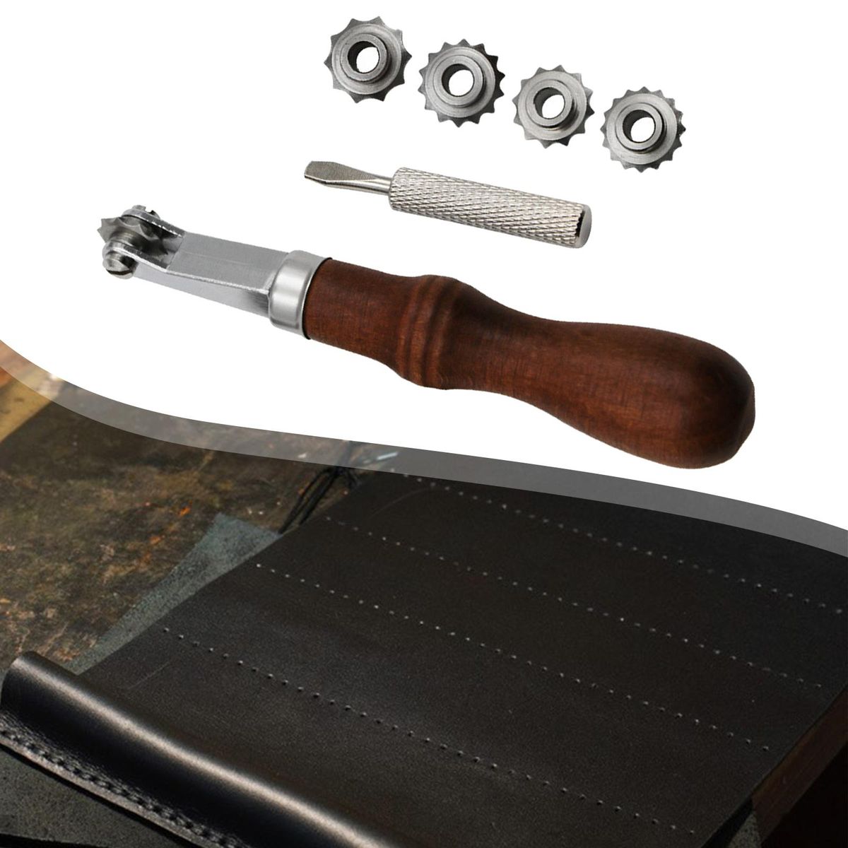 Stainless Steel Leather  Point Tracing Wheel For Cross Stitch