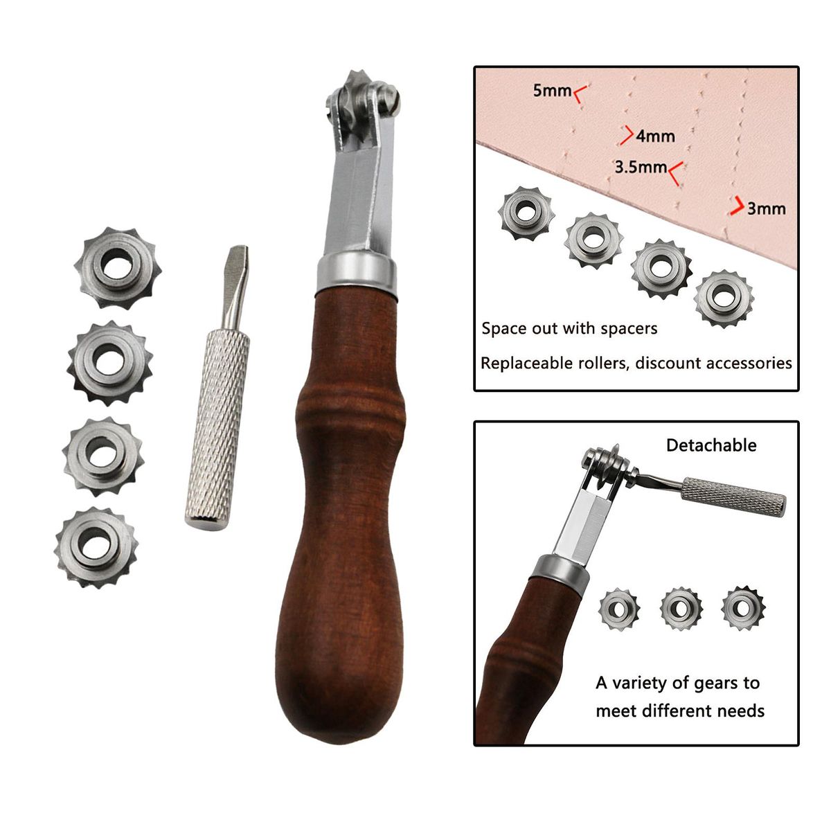 Stainless Steel Leather  Point Tracing Wheel For Cross Stitch