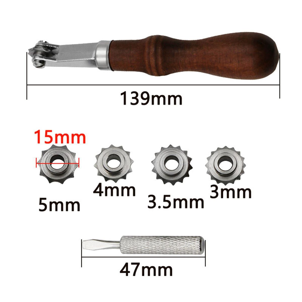 Stainless Steel Leather  Point Tracing Wheel For Cross Stitch